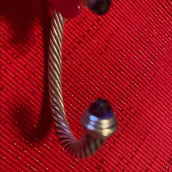 David Yurman cable amethyst cuff ❤️❤️ - Picture 2 of 2